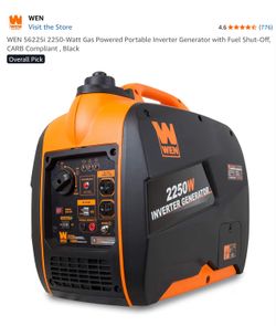 Brand New WEN 2250W Portable Lightweight Inverter Generator