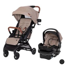 Baby Trend York Compact Stroller Travel System with EZ-Lift PRO Infant Car Seat in Cosmic Brown