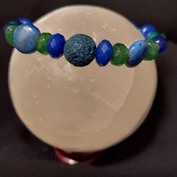 Lapis, Green Emerald, Blue Sapphire, Chrysocolla 