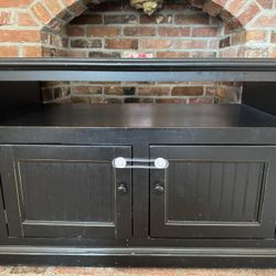 Black Wooden TV Stand