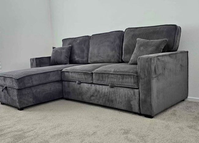 New Sleeper Sectional Couch with USB! Free Delivery 🚚! Free Assembly!