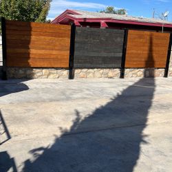 Metal With Wood Fences And carports 