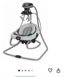 Graco DuetSoothe Swing and Rocker with Removable Swing Seat and 6 Swinging Speeds for Toddler Swing Seat and Swing Chair