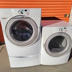 Top Of The Line!!! Ultra Capacity, Whirlpool Duet, Front Load, Washer and Matching, Gas Dryer!!! Must See To Appreciate!!!