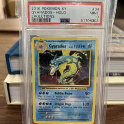 2016 Pokemon XY Evolutions Gyarados Holo #34 PSA 9