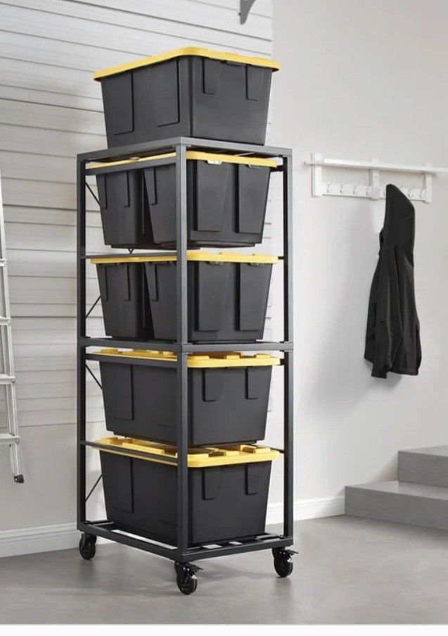 Gorilla Rack 5-tier Rolling Bin Organize
