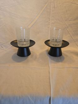 .PartyLite "Bamboo Lantern" Votive Holders (Set of 2).