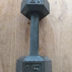15 LBS DUMBBELL CAP CAST IRON HEX WRIGHT 15 LBS