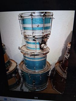 Shine Blue Teal - Quality Pro Drum Kit/Excellent Condition