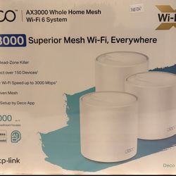 TP-Link Deco X60 AX3000 Mesh Wi-Fi 6 System (3-Pack) – Covers 7,000 sq ft 