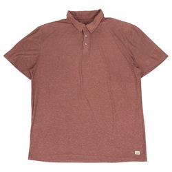 Vuori Strato Tech Polo Shirt Mens XL Red Short Sleeve Stretch Golf Casual v188