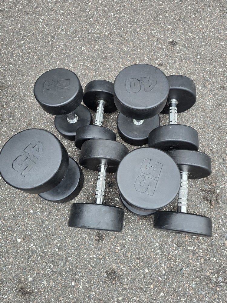 Weight Rubber Dumbbells