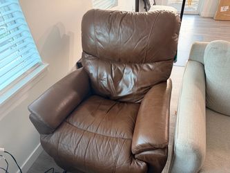 La-Z-Boy genuine leather electric recliner