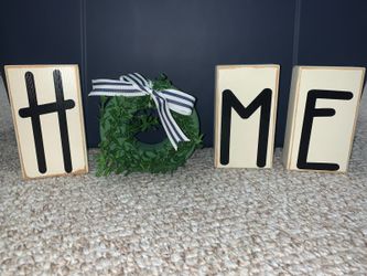 Hand-made Wooden Home Sign With Interchangeable "O"
