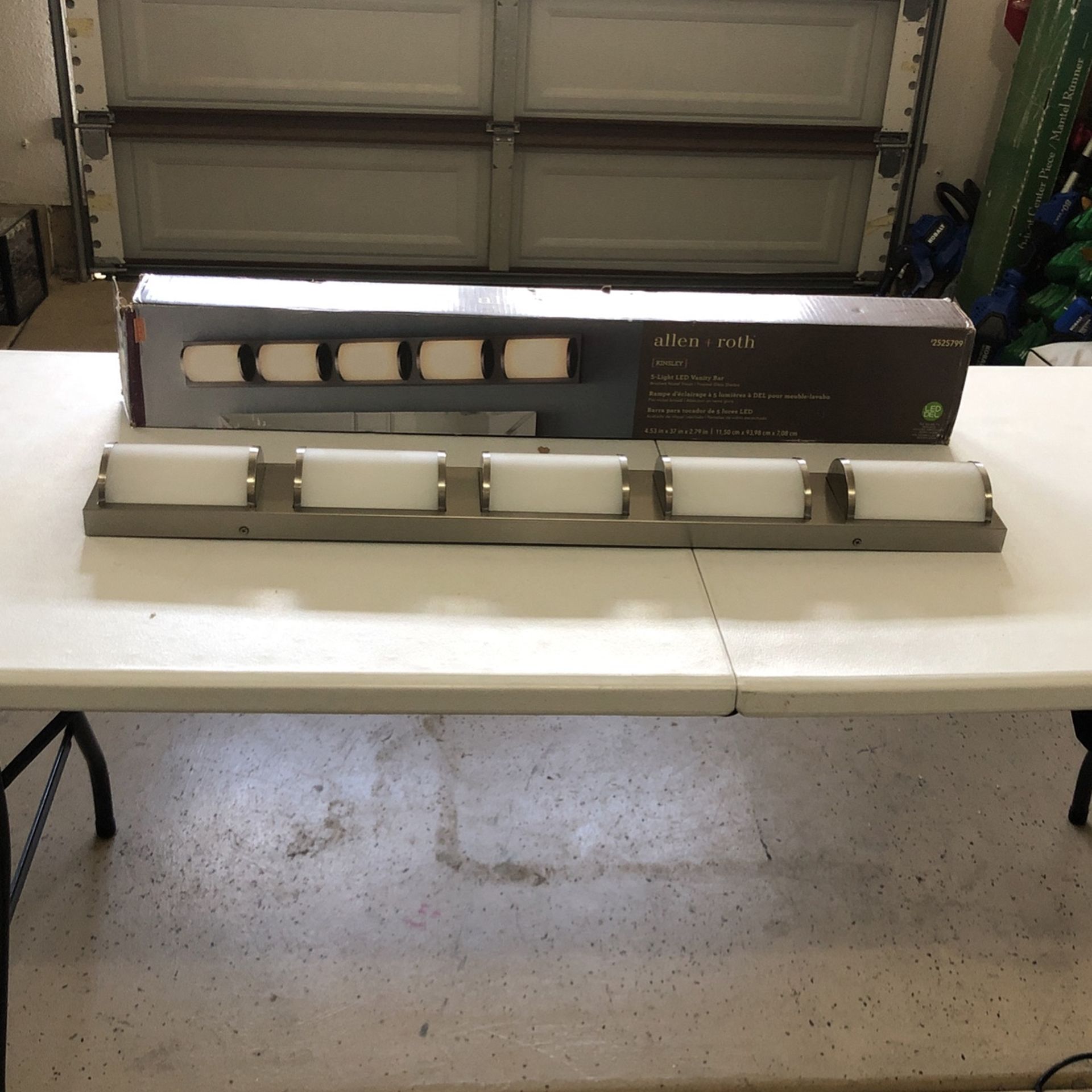 Allen Roth Kinsley 5 Light Led Vanity Bar