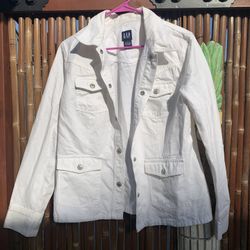 Women’s White GAP Large Jacket