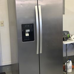 Whirlpool Side-by-Side Stainless Steel Fridge – Great Condition!