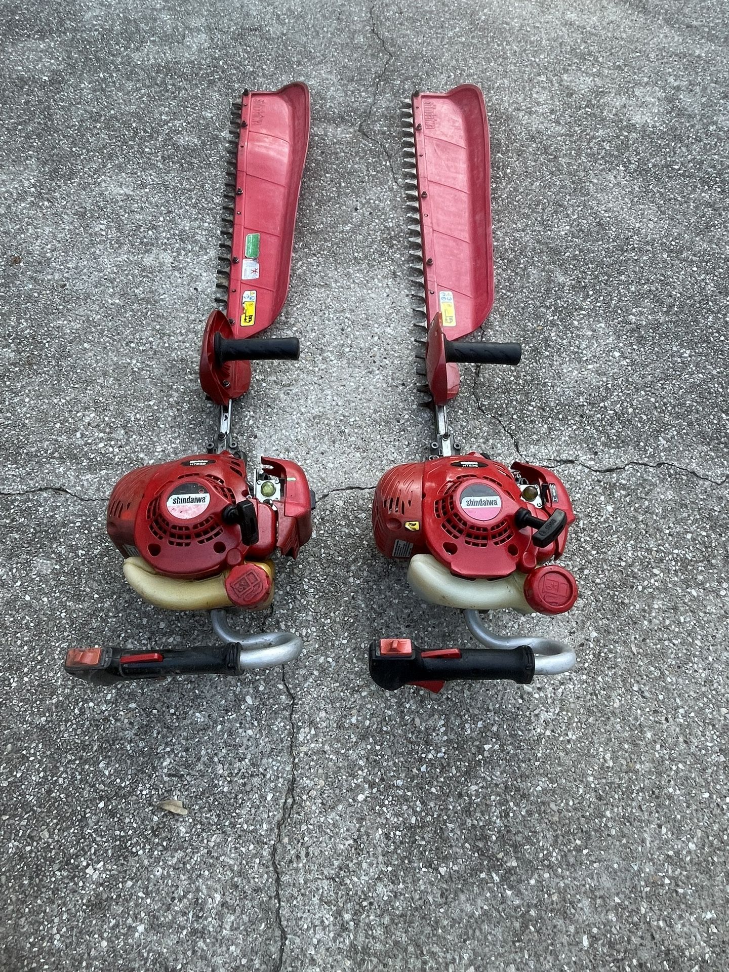 Two 36” Shindaiwa Commercial Hedge Trimmers