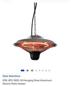 Style Selections Hanging Electric Patio Heater