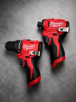 Milwaukee M12 Brushless Drill Driver and Impact Driver (No Battery No Charger)  FIRM PRICE