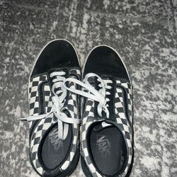 Checkered Vans 