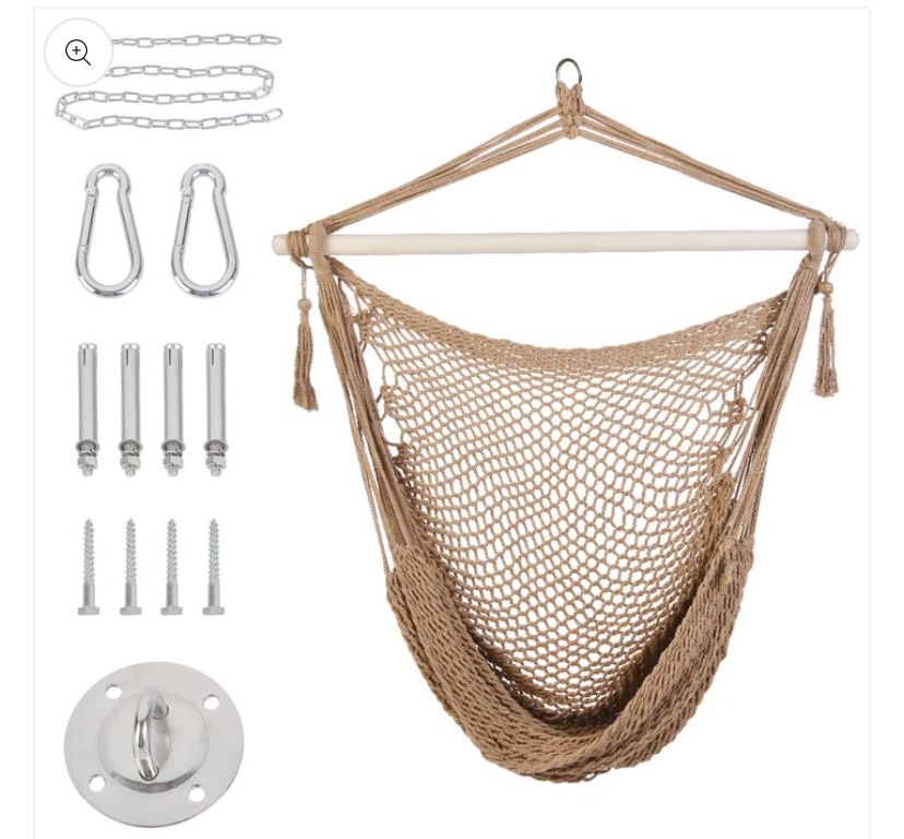Patio Watcher Patio Hanging Hammock Chair (Beige)