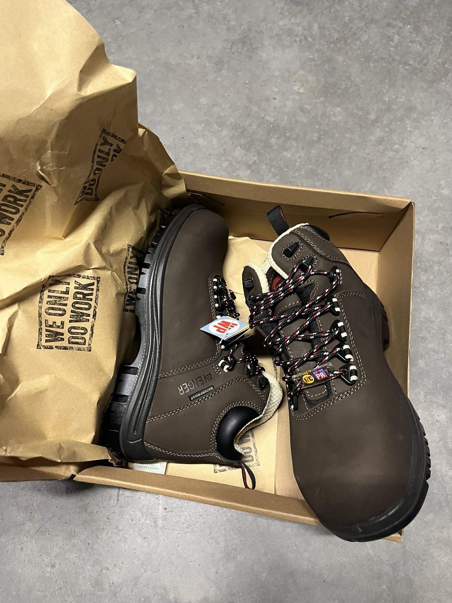 size 8 safety toe work boots