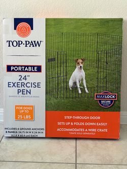 Brand New 24" Dog Playpen / Exercise Pen