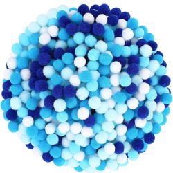 1000 Blue & White Pom Poms – SEPGLITTER Brand