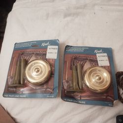 Vintage Pair of Kirsch Gold Scarfholders / Holdbacks 5460-63 Factory decoration for your curtains two pks of them $20 for both pick up only 865 Ellswo