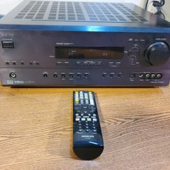 Onkyo TX SR601 AV Receiver Dolby Digital w/Remote bundle, Watch Video Demo
