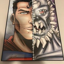 Superman/Doomsday 11x17 Print Signed
