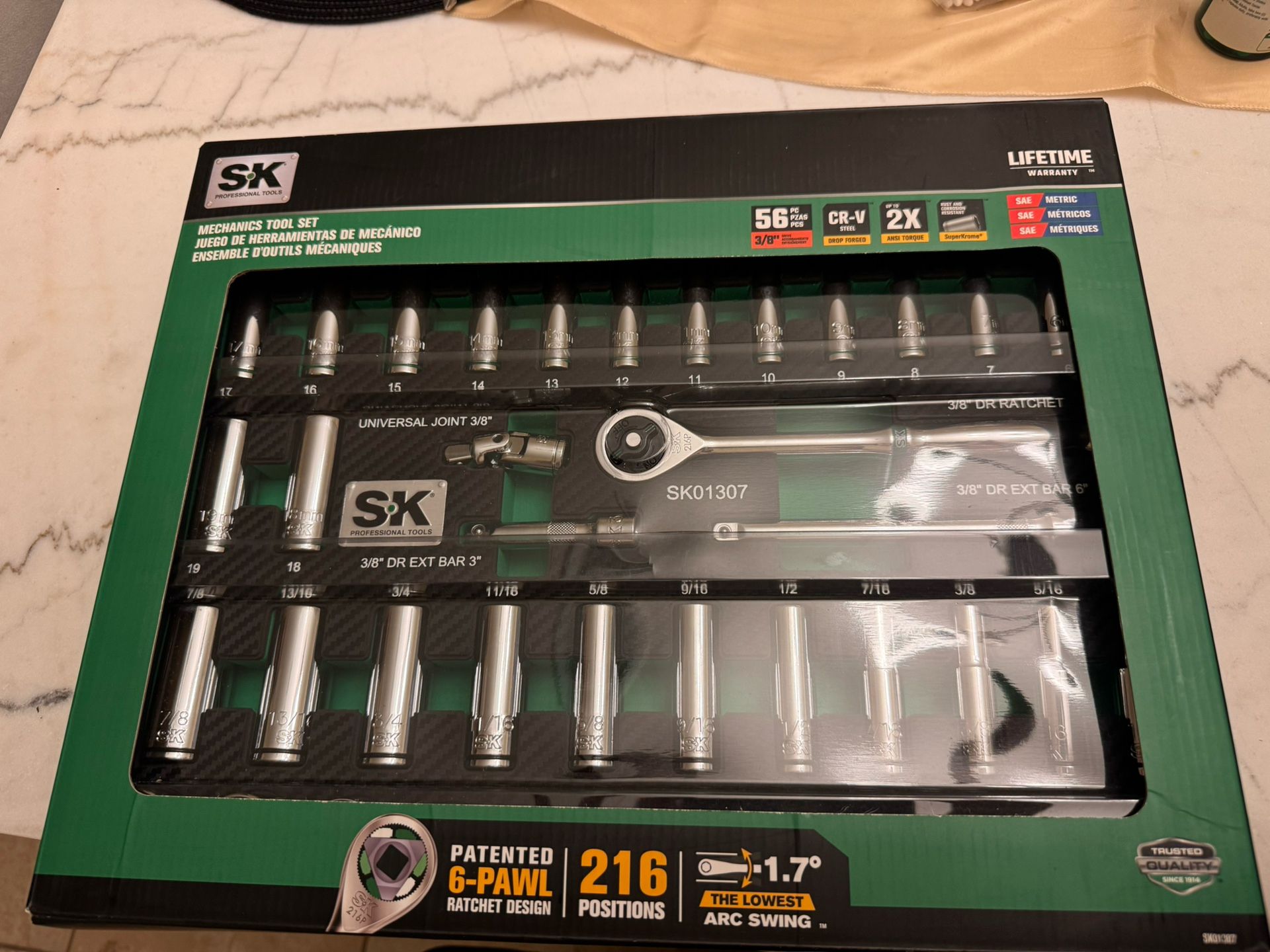 SK TOOLS 56 PC 3/8” Set