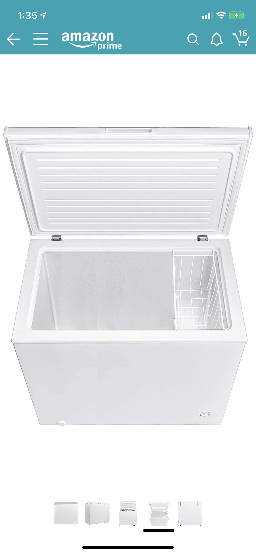Brand New Midea Chest Freezer, 7.0 Cubic Feet, White