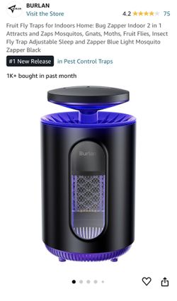 Fruit Fly Traps for Indoors Home - Black