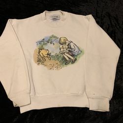 Boys Medium Vintage 70s/80s Classic Winnie The Pooh Christopher Robin Crewneck