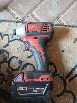 Milwaukee impact driver with m18 battery access 5.0