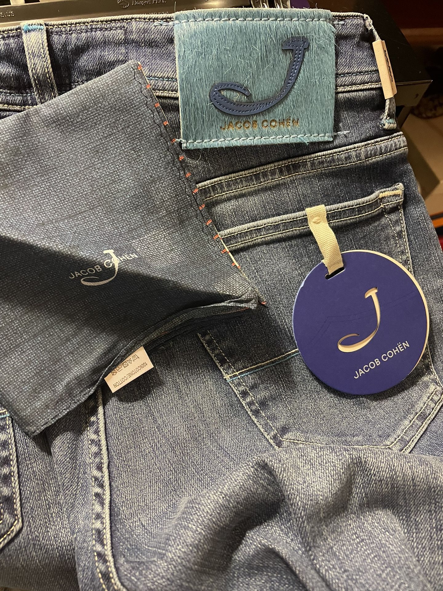 Mens Denim Jacob Cohen 32 Skinny Jeans 32 X 33 Mens Jeans Jacob