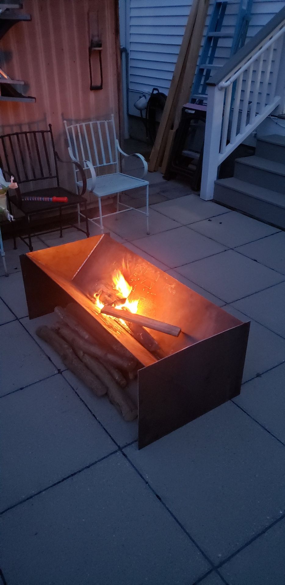 Modern Fireplace Firepit Outdoor Wood Burning