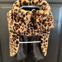 Dog Leopard Fur Jacket, L