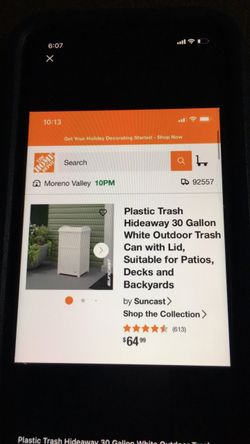 Outdoor trashcan