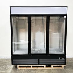 NSF 74 inches Commercial 3 Glass Door Refrigerator GDC-50