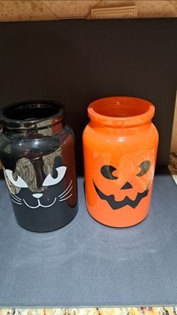 Halloween floral vases