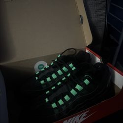 Black and green air max