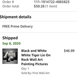 4 Piece Tiger Wall Art 