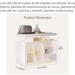 Estación Para El Café / Aparador De Madera Moderno 