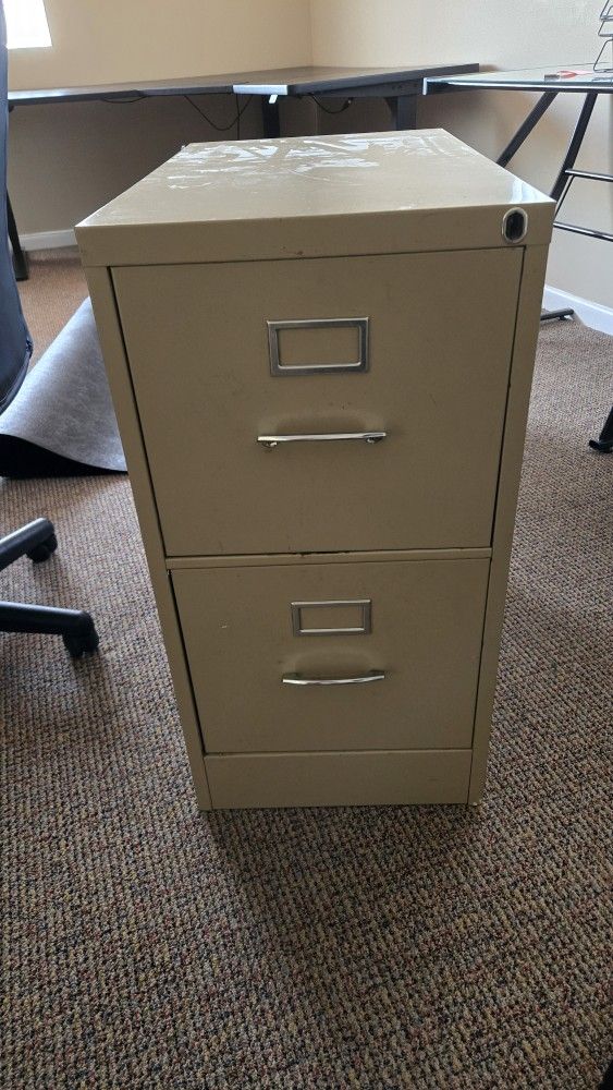 Beige Filing Cabinet