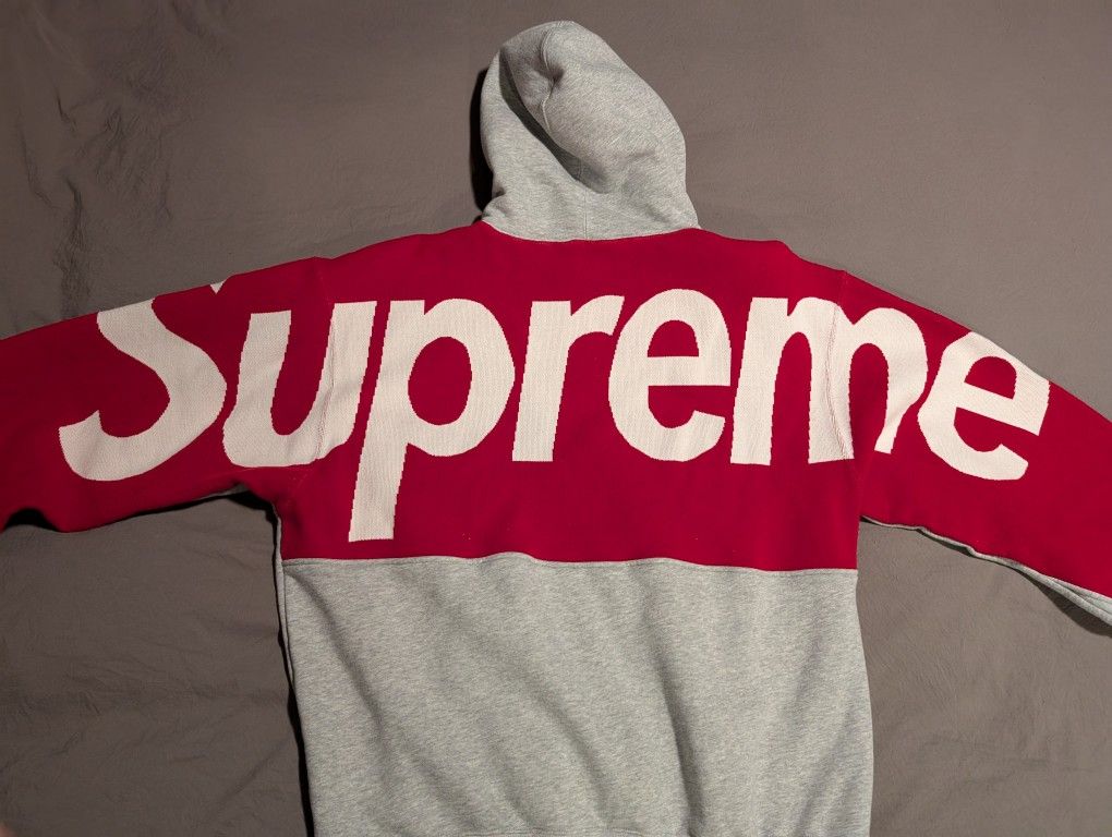 Supreme Big Logo Jacquard Hoodie