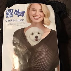 New Black Mesh Dog Or Cat Sling