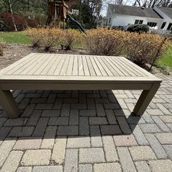 Wood Coffee Table For Outdoors